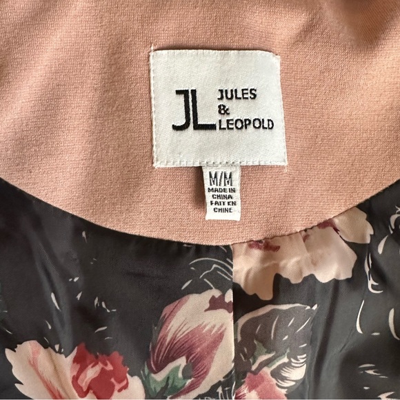 Jules & Leopold One-Button Tab Blazer – pink – Size M - Picture 7 of 10